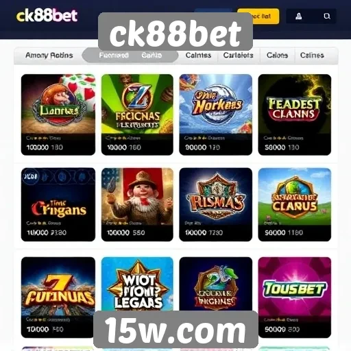 Análise das ofertas de jogos disponíveis no ck88bet